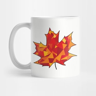 Geometric Maple Leaf Mug